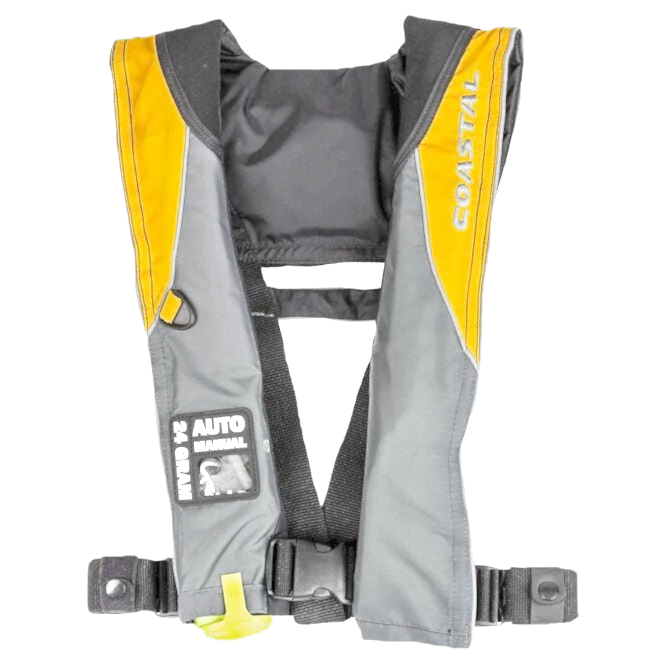 Inflatable aviation life jacket